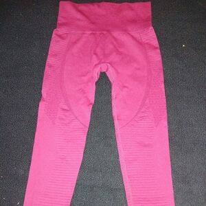 Athletic leggings, high waist, size medium, color burgundy